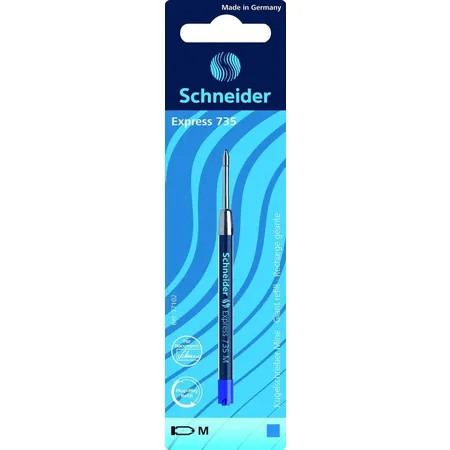 Schneider 77102 Kugelschreibermine 735, M, blau