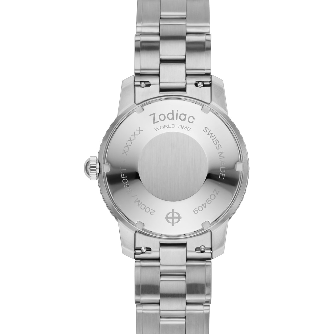 Zodiac Super Sea Wolf GMT World Time Automatic