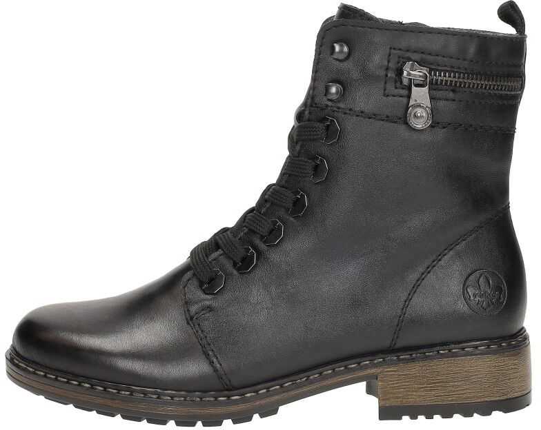 Rieker Dames veterschoenen zwart