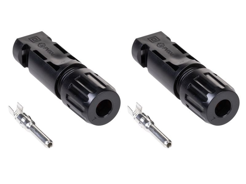 FURBER.power Steckverbinder Stecker und Buchse FC4, Duopack Werkzeug zum Öffnen der Stecker (MC4-kompatibel)