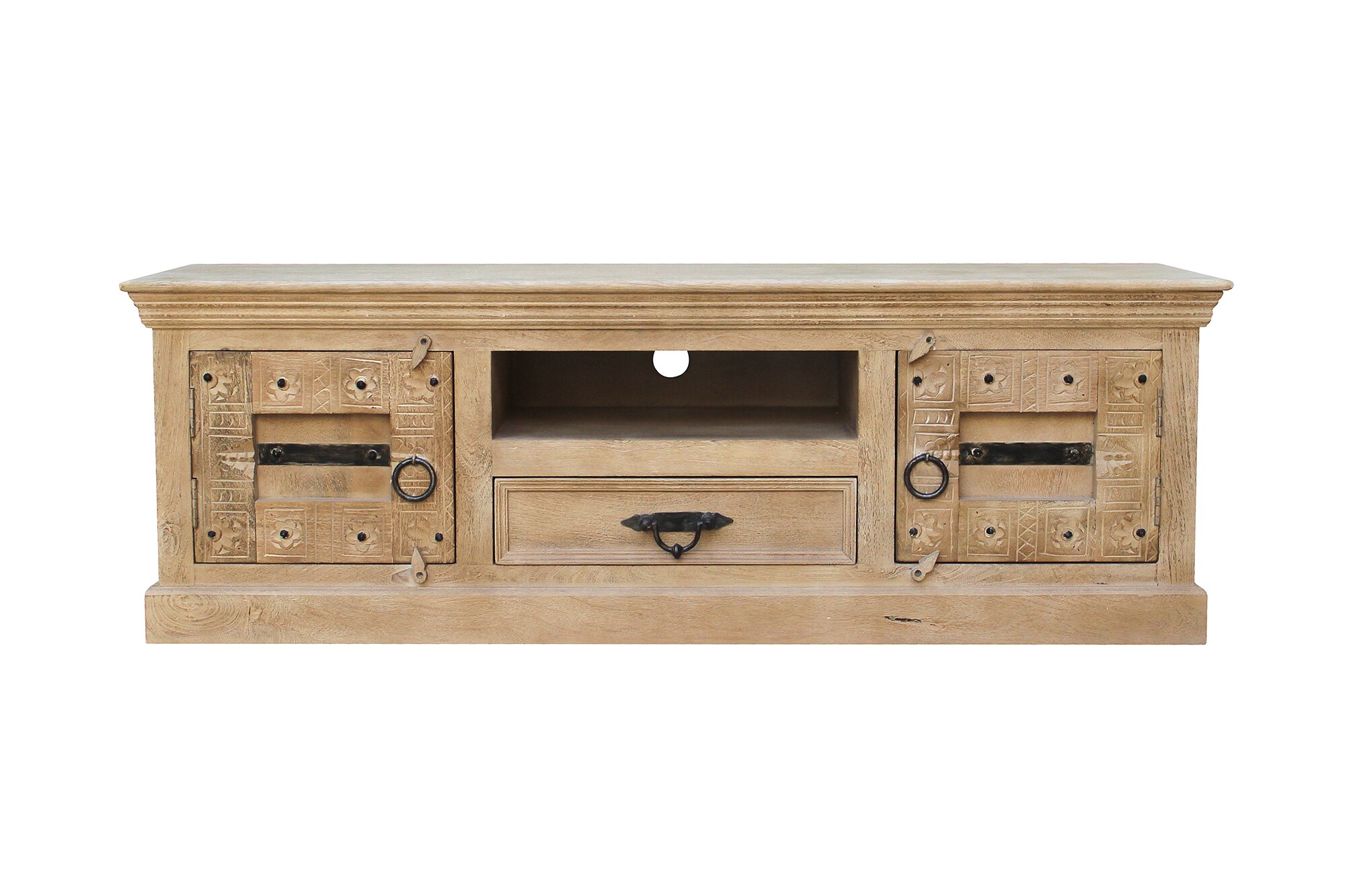 Lowboard Daipur Mangoholz Kommode Sideboard TV Fernseher Hifi Wohnzimmer Schrank
