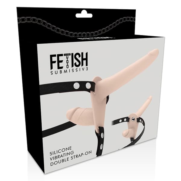 Fetish underdanig sele - dobbel penetrasjon Flesh Up Vibrator