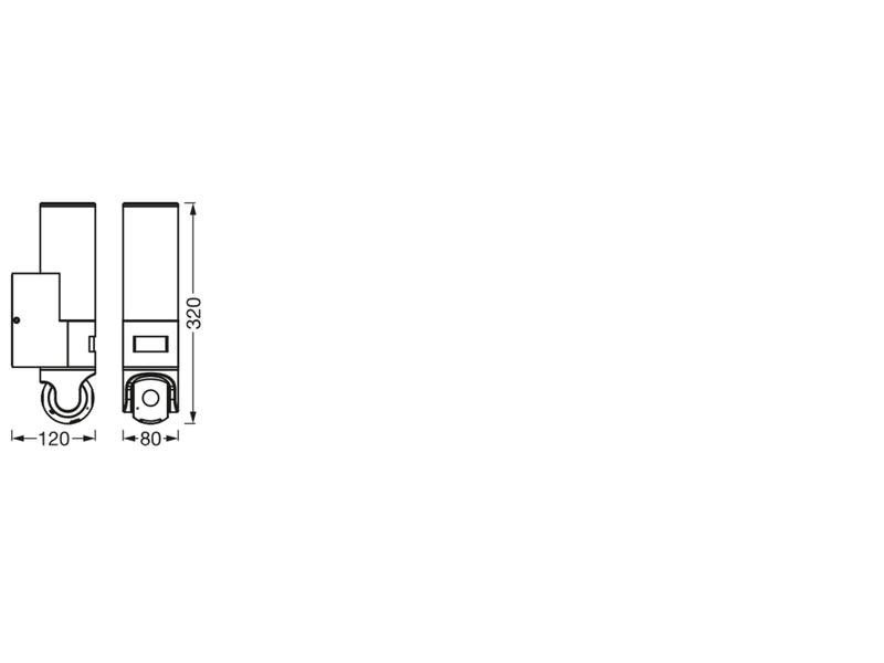 Ledvance Strahler SMART  WiFi Wall Camera, 16W, Grau Outdoor Wandleuchte mit integrierter Kamera und weiteren Funktionen