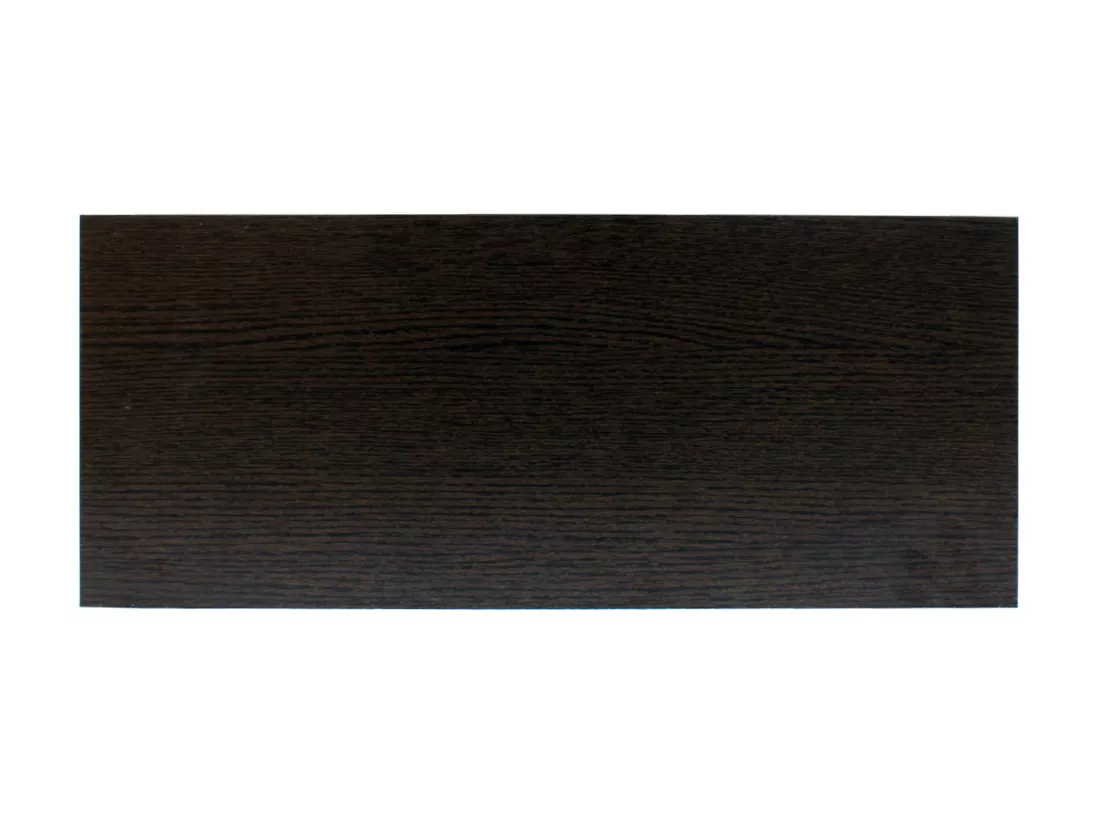 Set De 2 Etagères Murales Moderne Marron Wengè Mdf 3,8x60x25