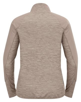 Veste Manches Longues Odlo Run Easy Warm Beige
