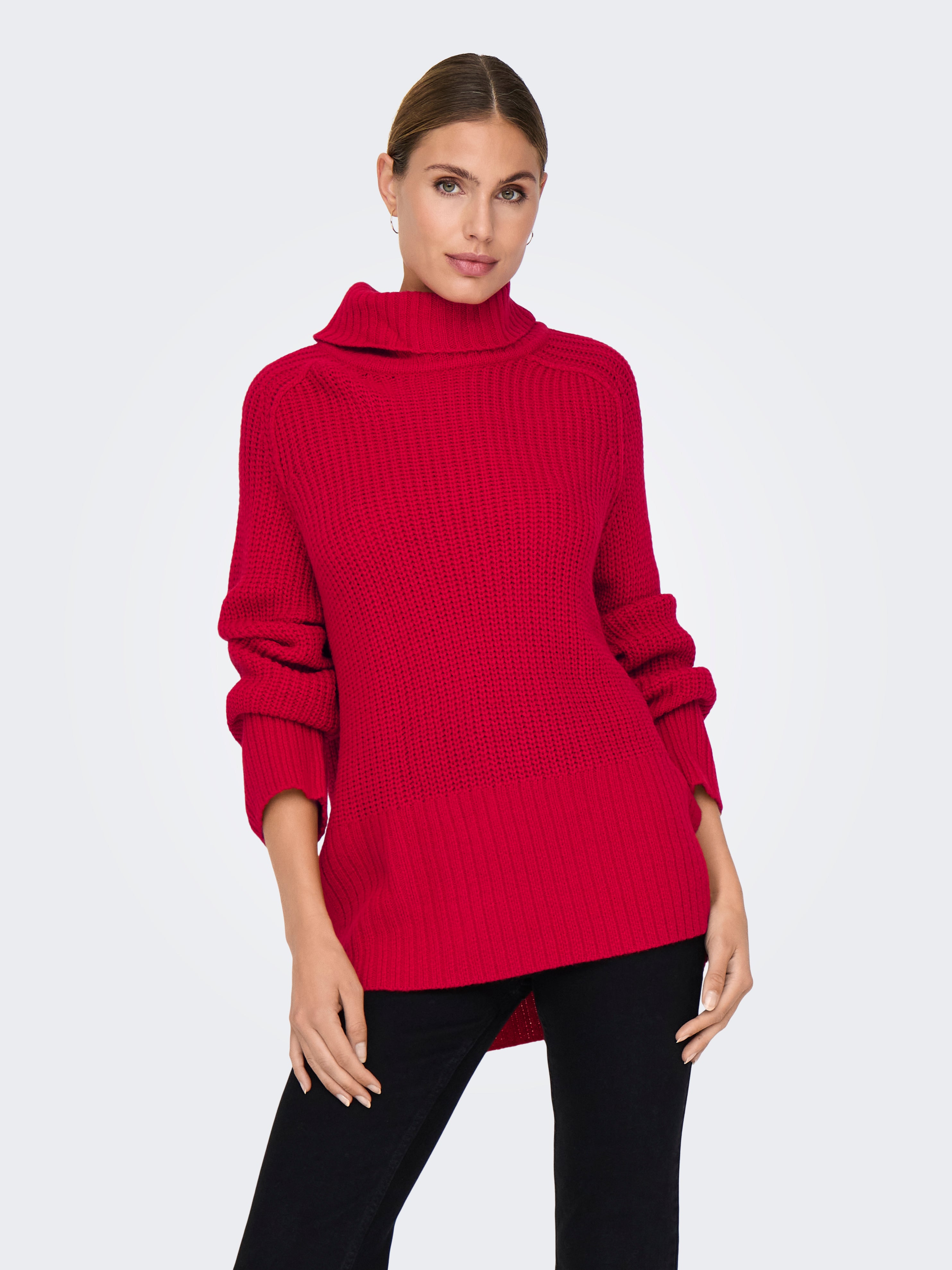 JDYJUSTY Strickpullover Barbados Cherry