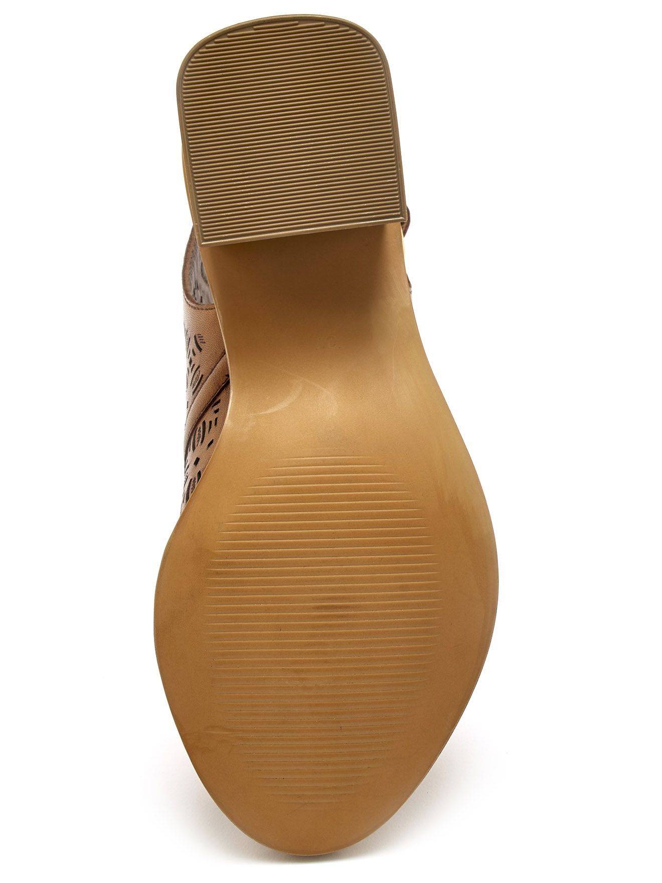 Sandales ajourées en cuir