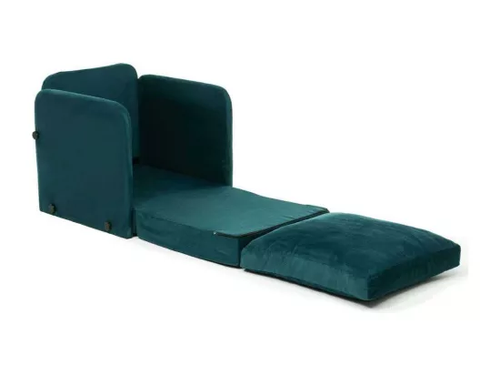 Fauteuil convertible en tissu Saga