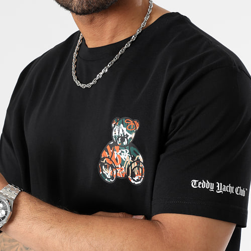 Tee Shirt Oversize Large Essentials Art Series Orange Noir