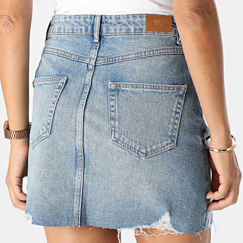 Jupe Jean Femme Rose Bleu Wash