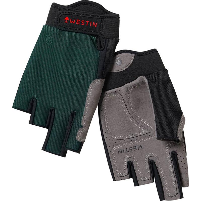Mitaines Homme Westin Drip Upf Half Finger Glove Upf 50 - Deep Forest