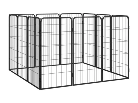 Parc pour chien 12 noire 200 x 100 x 100 cm 02_0043604