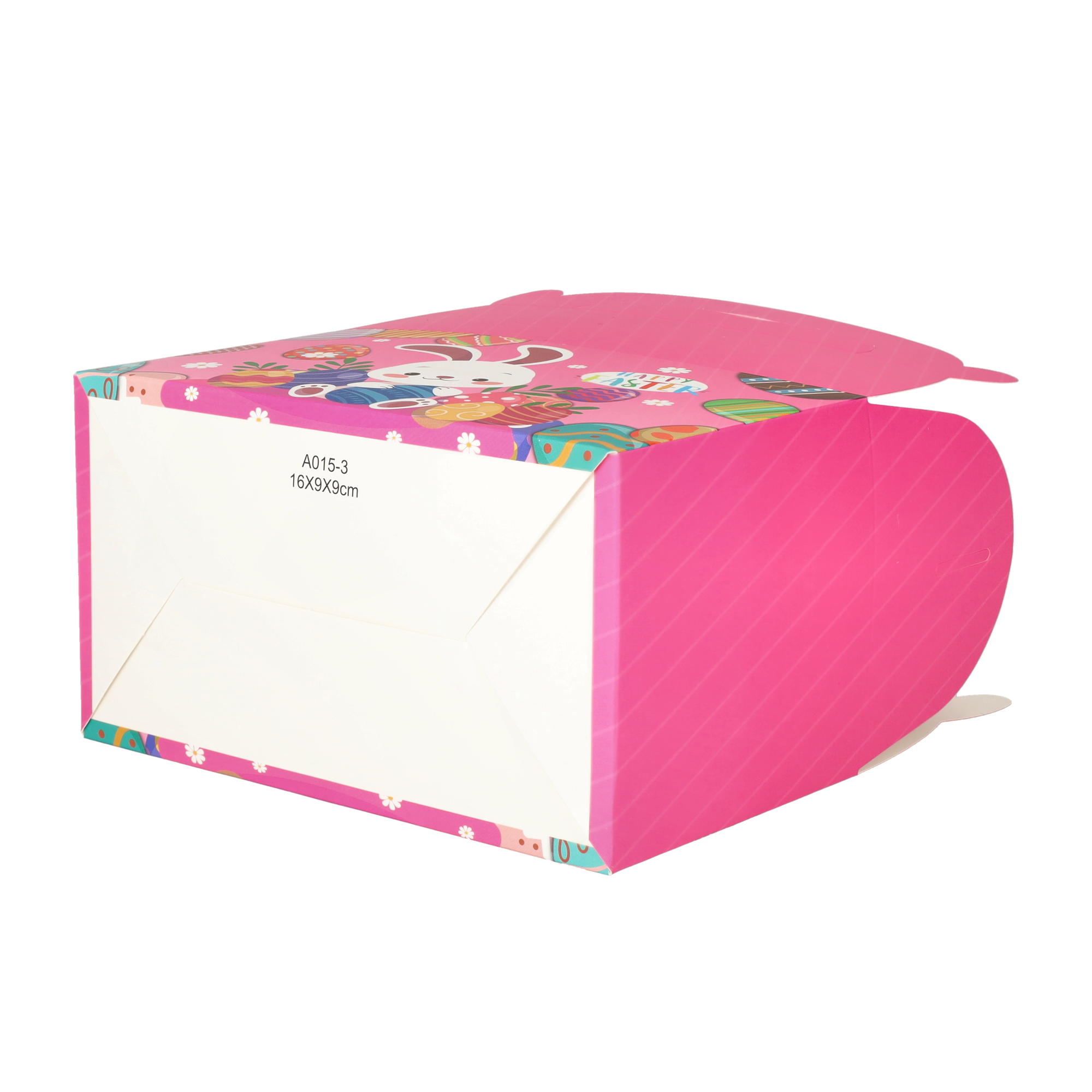 (16x9cm) Papier Osternest Kinder Osterhasen Tüte Candy Gift Box Geschenktasche Mitbringsel - Pink