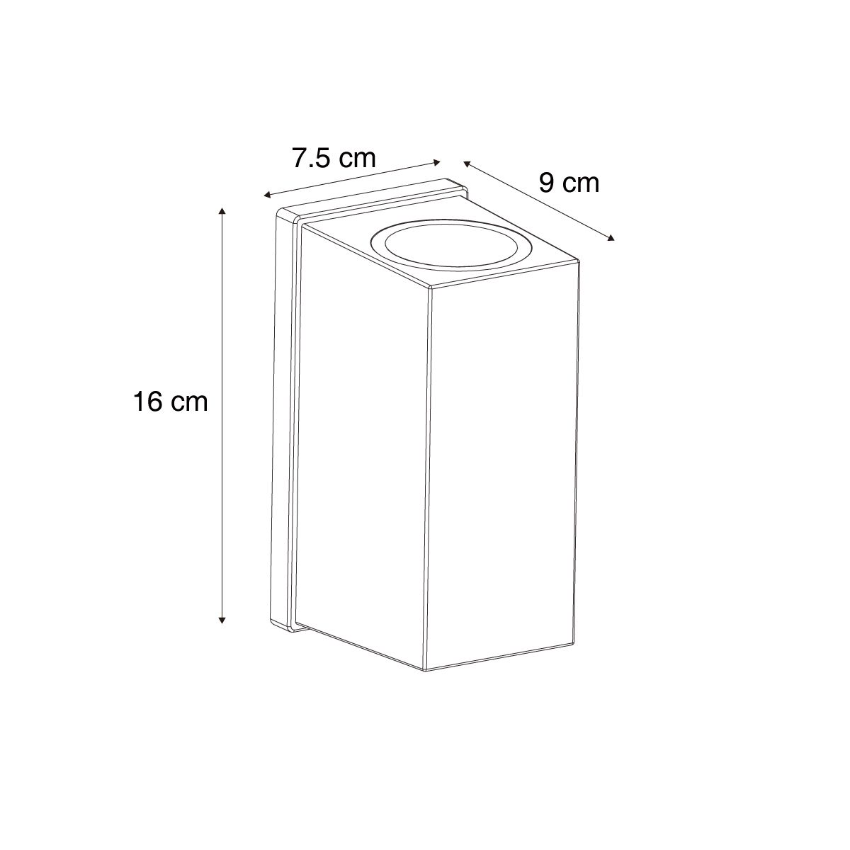 Wandlamp zwart magnetisch incl. LED oplaadbaar - Baleno