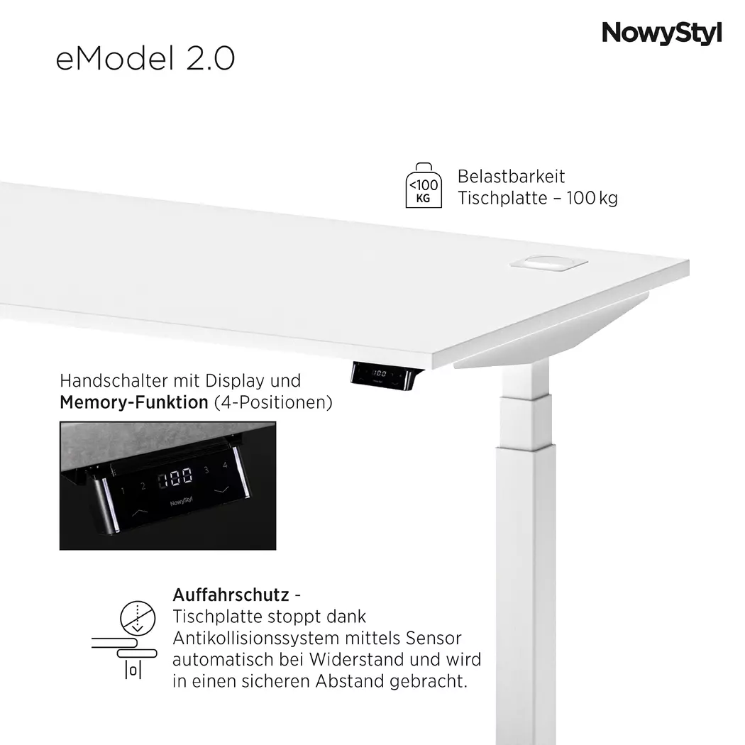 Schreibtisch elektrisch eModel 2.0