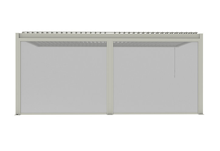 Store façade pour pergola Cameo blanc mat l. 2,88m