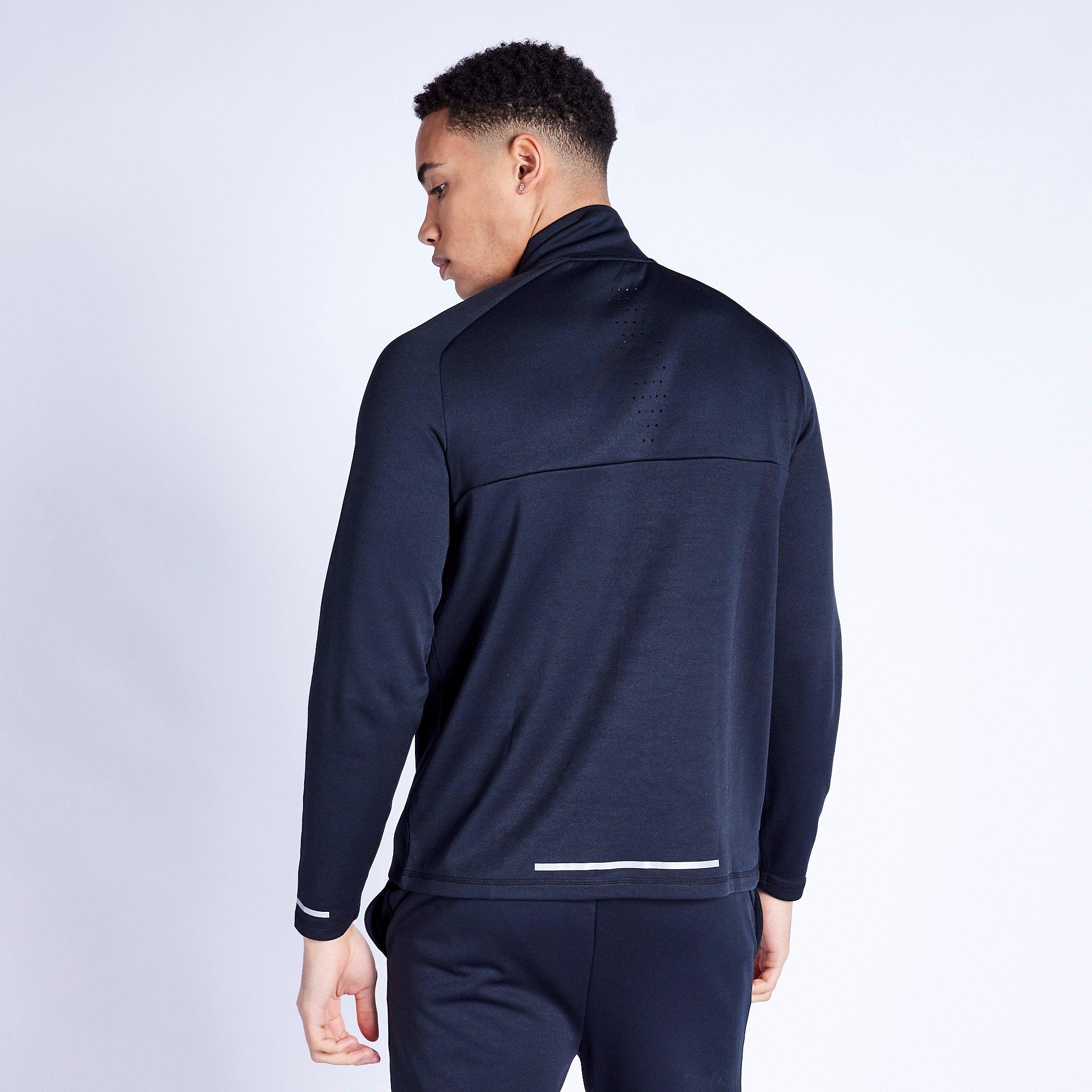 11 Degrees 11D Oxygen Quarter Zip Top Black