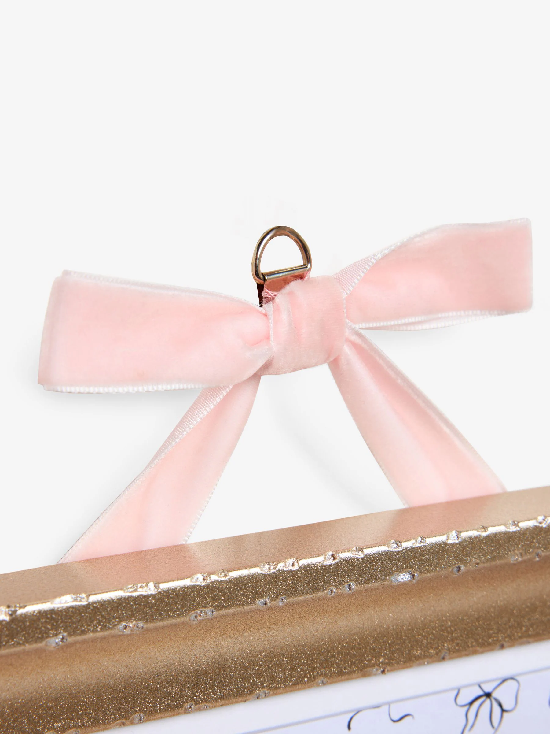 Velvet Bow Hanging Ornate Photo Frame