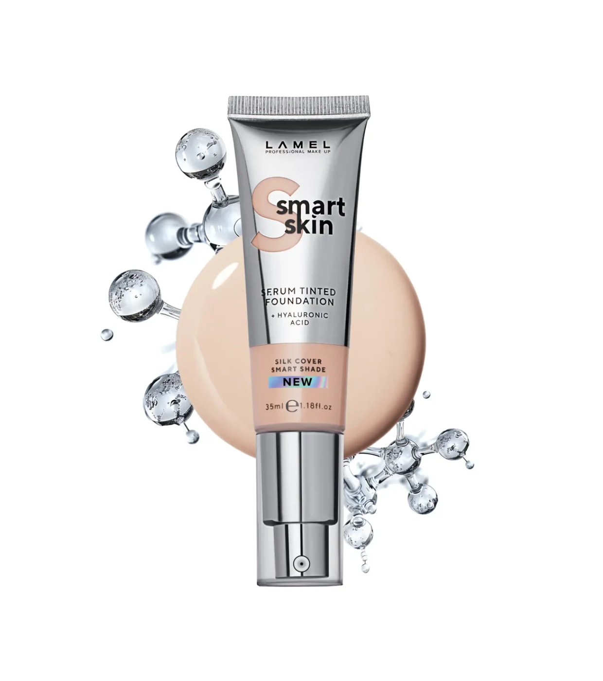 Lamel - Base de maquiagem Smart Skin Serum Tinted Foundation - 401: Porcelain
