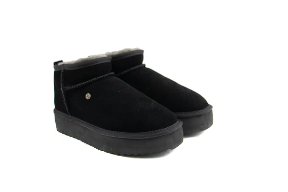 Warmbat Boots Durack Plateau Black Suede