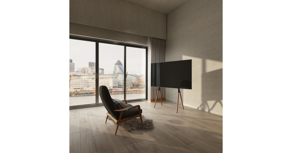 NeomountsNM-M1000BLACK flatscreen meubel tv-vloerstandaard  (Zwart)