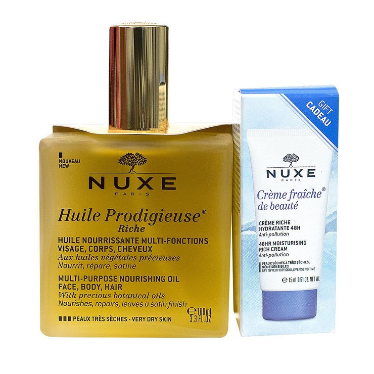 Huile prodigieuse riche 100ml + crème 15ml offerte