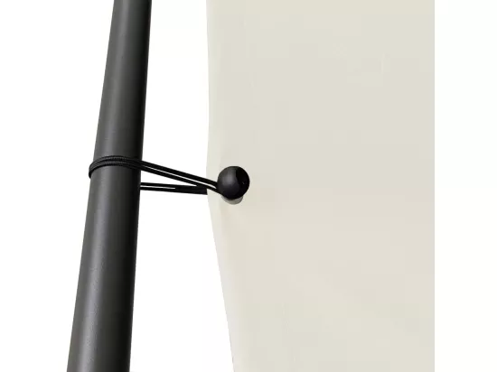 Belvédère blanc 4x4 m 180 g/m² tissu et acier