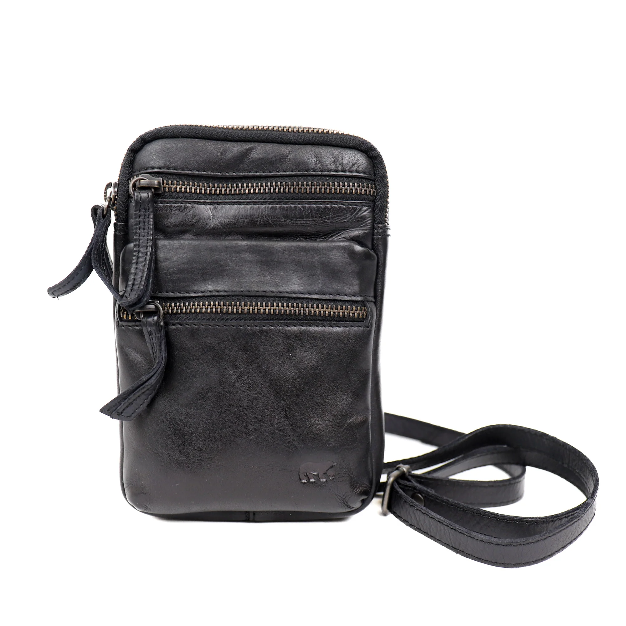 Bear Design Cow Lavato Schoudertas/ Telefoontasje Toni Black CL44338