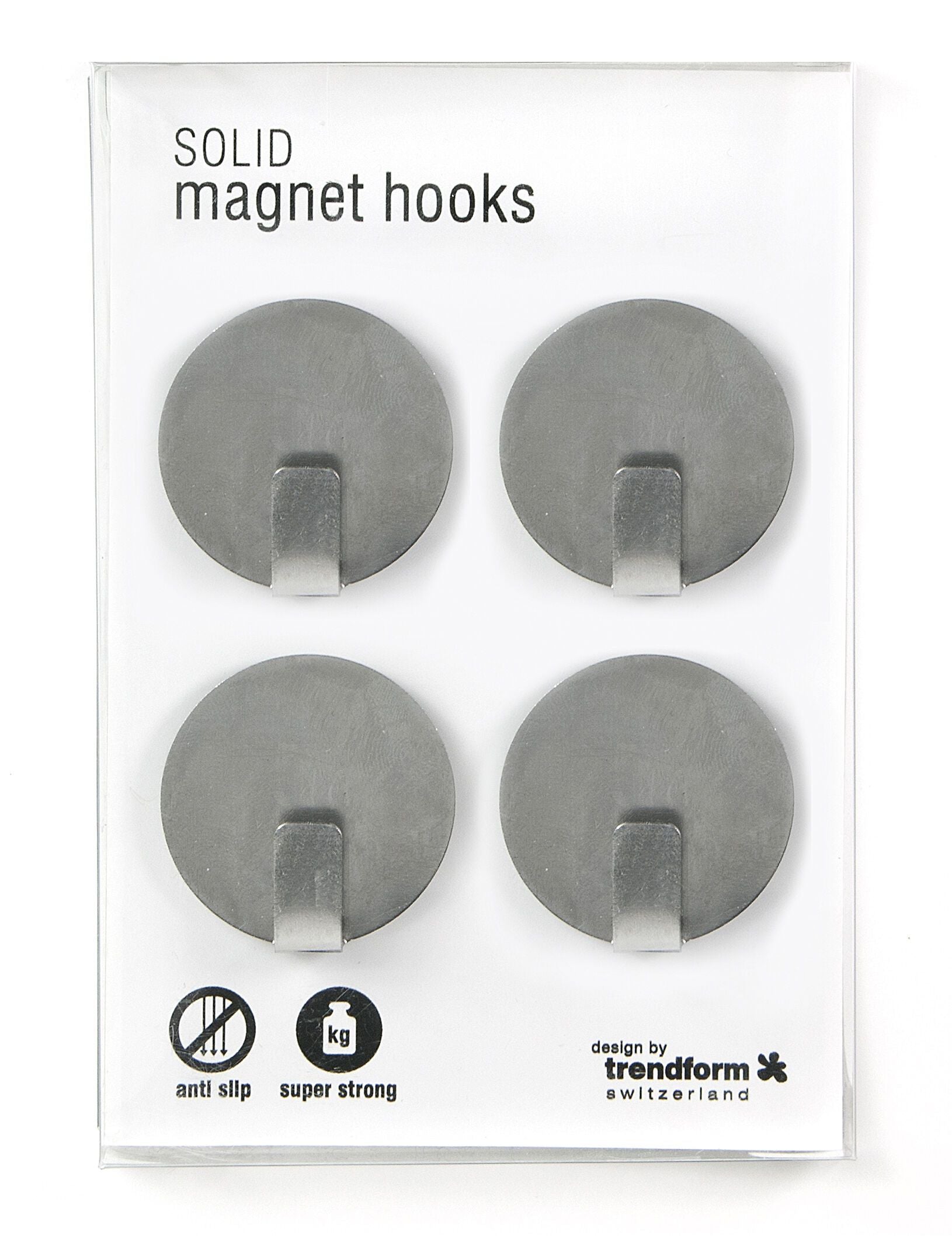 HOOKS Magnet - Silber / H: 1.0 cm