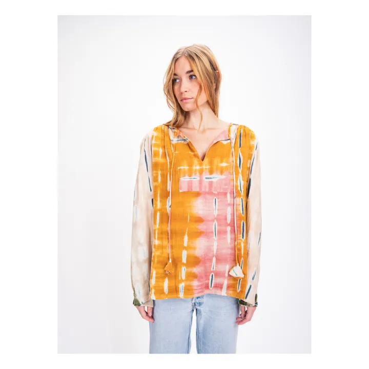 Virginie de Vinster Blouse Tie and Dye | Rose