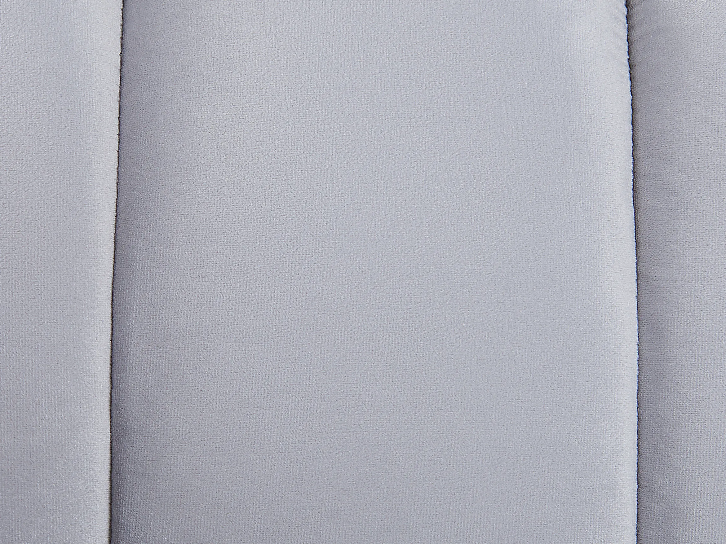 Rechtszijdige chaise longue ALLIER Fluweel Lichtgrijs