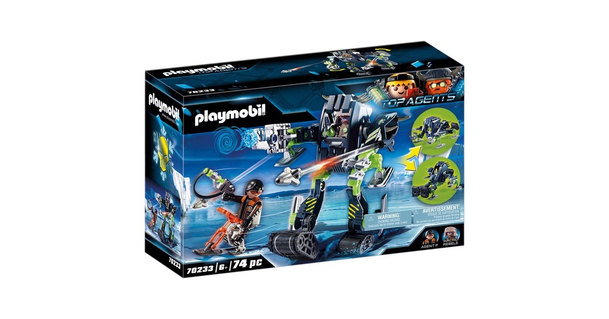 PLAYMOBILTop Agents - Arctic Rebels sneeuwrobot Constructiespeelgoed  (70233)