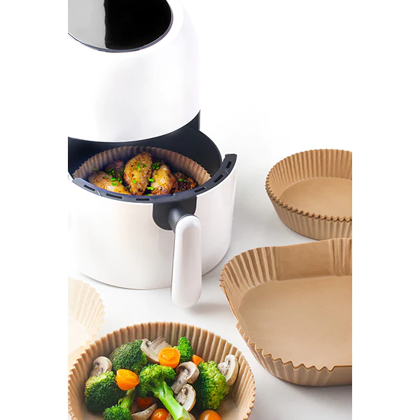 Caissettes pour friteuses à air carrées 50 pièces Ibili