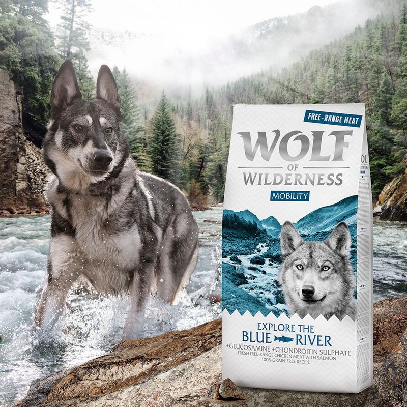 Wolf of Wilderness Explore The Blue River Mobility poulet élevé en liberté, saumon