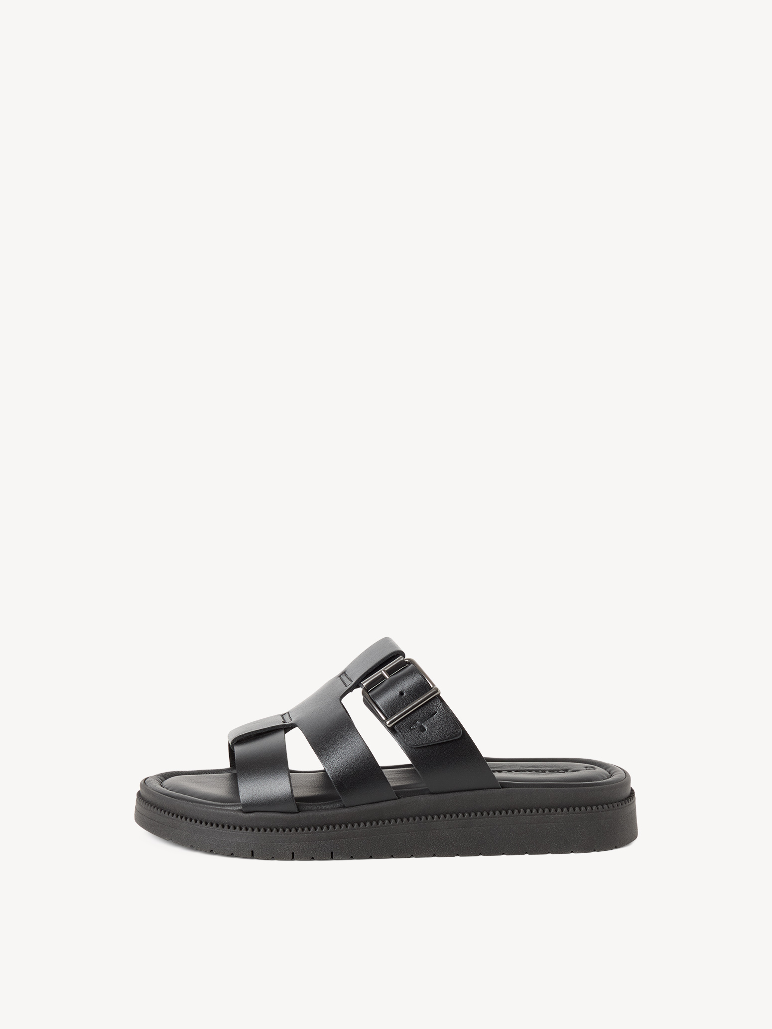 Leren Slipper - zwart