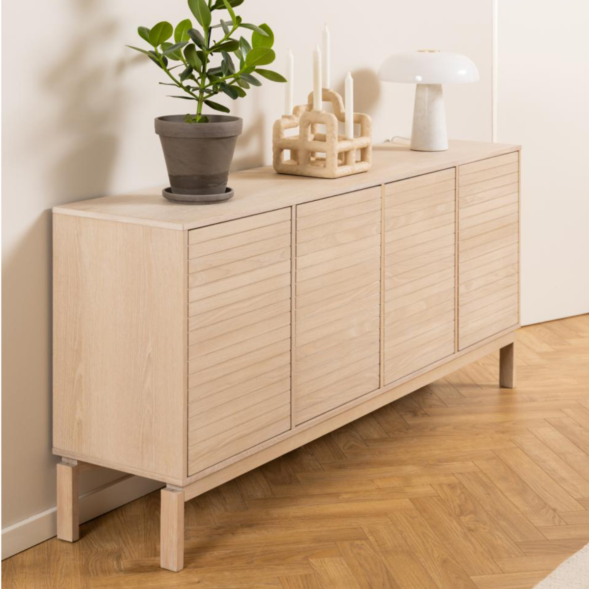 Dressoir Nampa 180x80 cm licht eiken