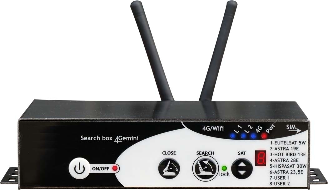 Berger vollautomatisches Satellitensystem inklusive 4G Router Komplettkit geeignet für Wohnmobil/-wagen/Kastenwagen/LKW