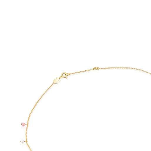 Colar Cool Joy com banho de ouro 18k sobre prata e pedras preciosas.
