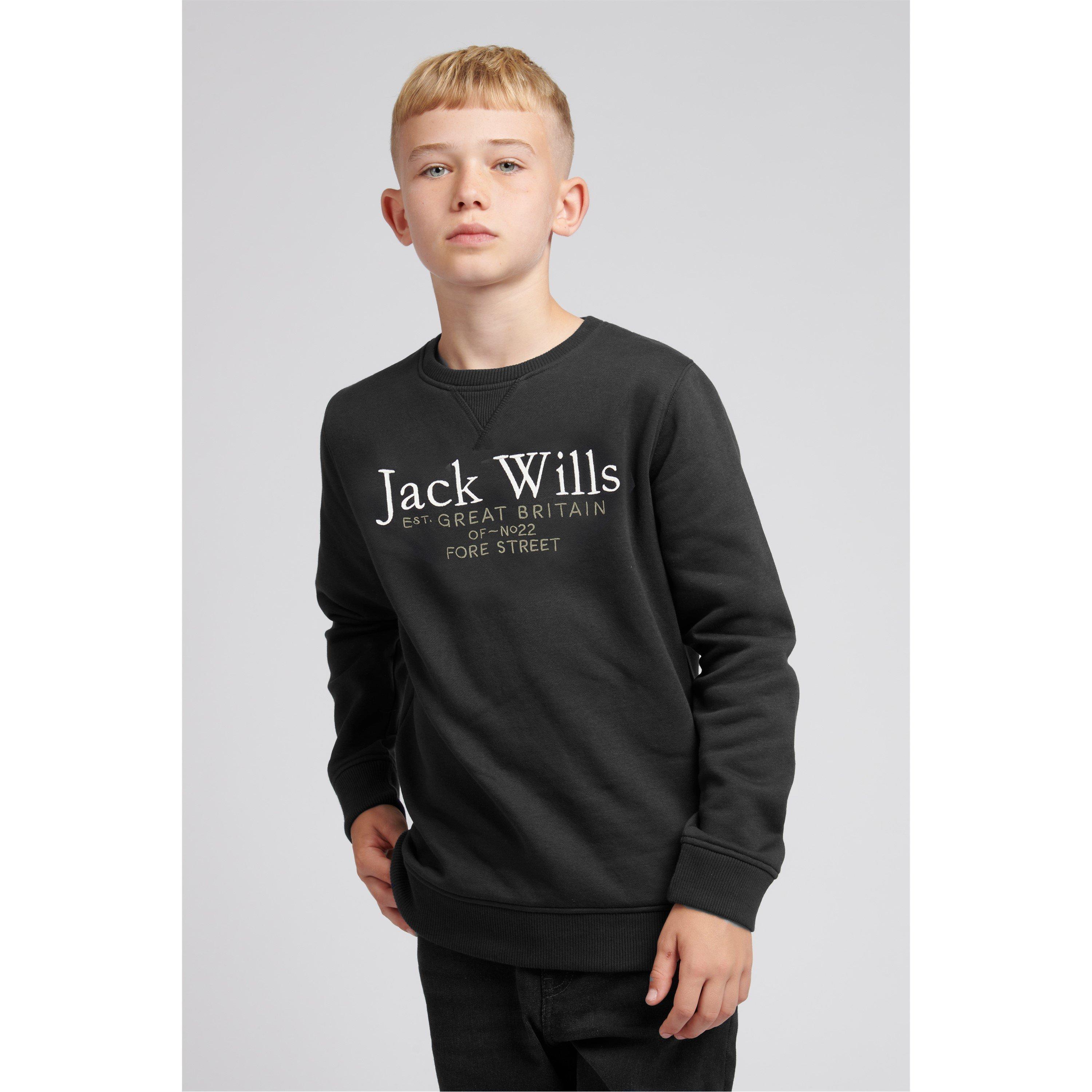 Jack Wills JW Script Crew Neck Sweatshirt Juniors