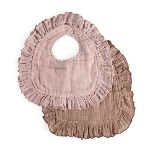 Sebra Muslin 2-pak Hagesmæk, Rosa