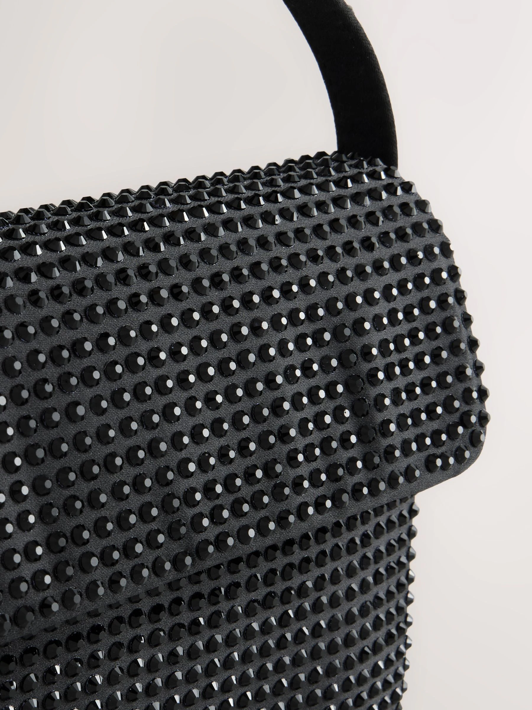 Zwart - Mini Sparkle Embellished Bag