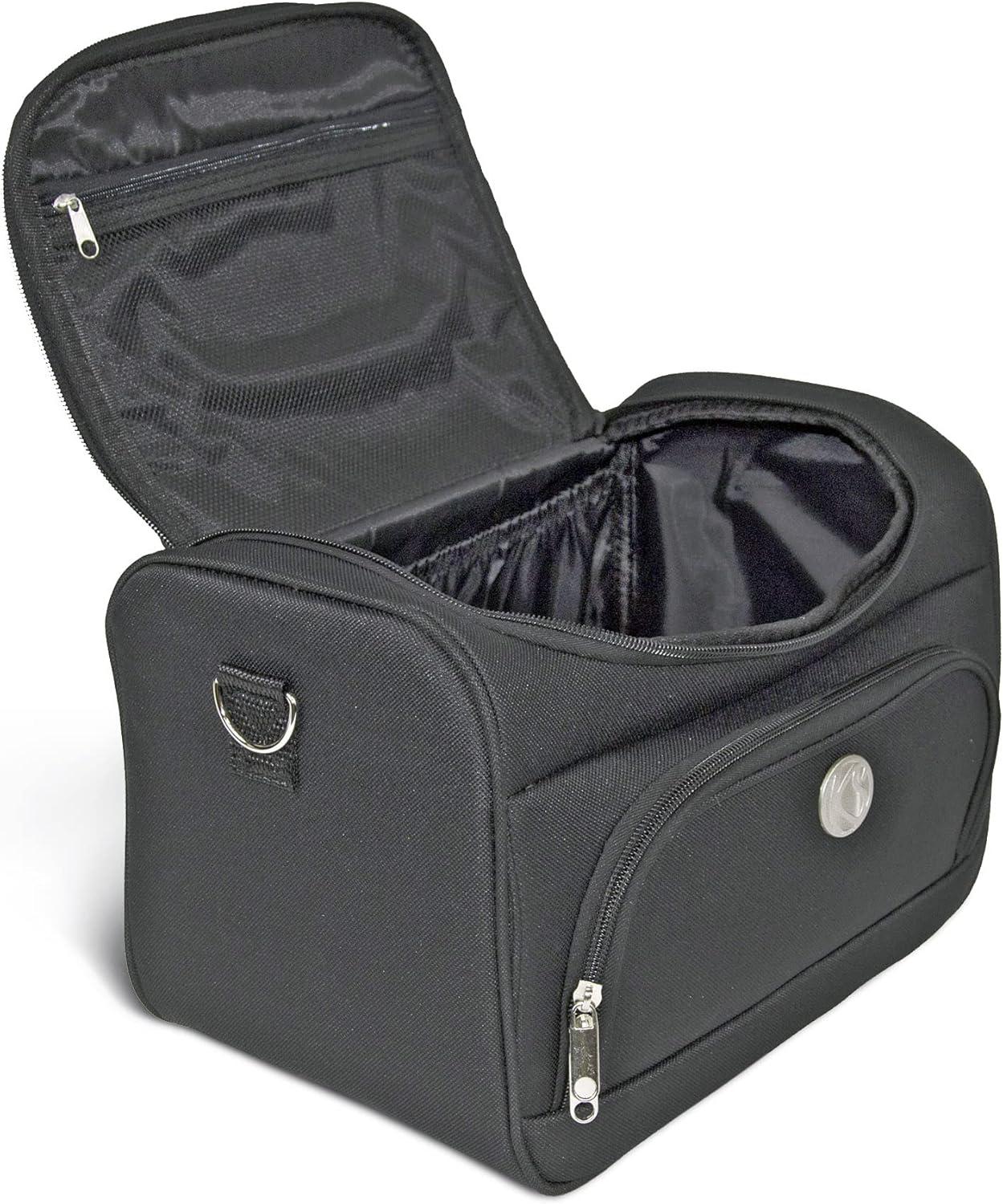 VANITYS TEXTILE MULTIPOCHES ZIPPEES NOIR MM 21X31X25 CM