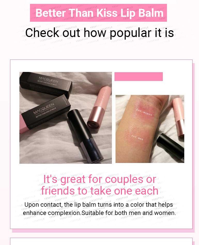 MACQUEEN - Better Than Kiss Lippenbalsem voor Vrouwen