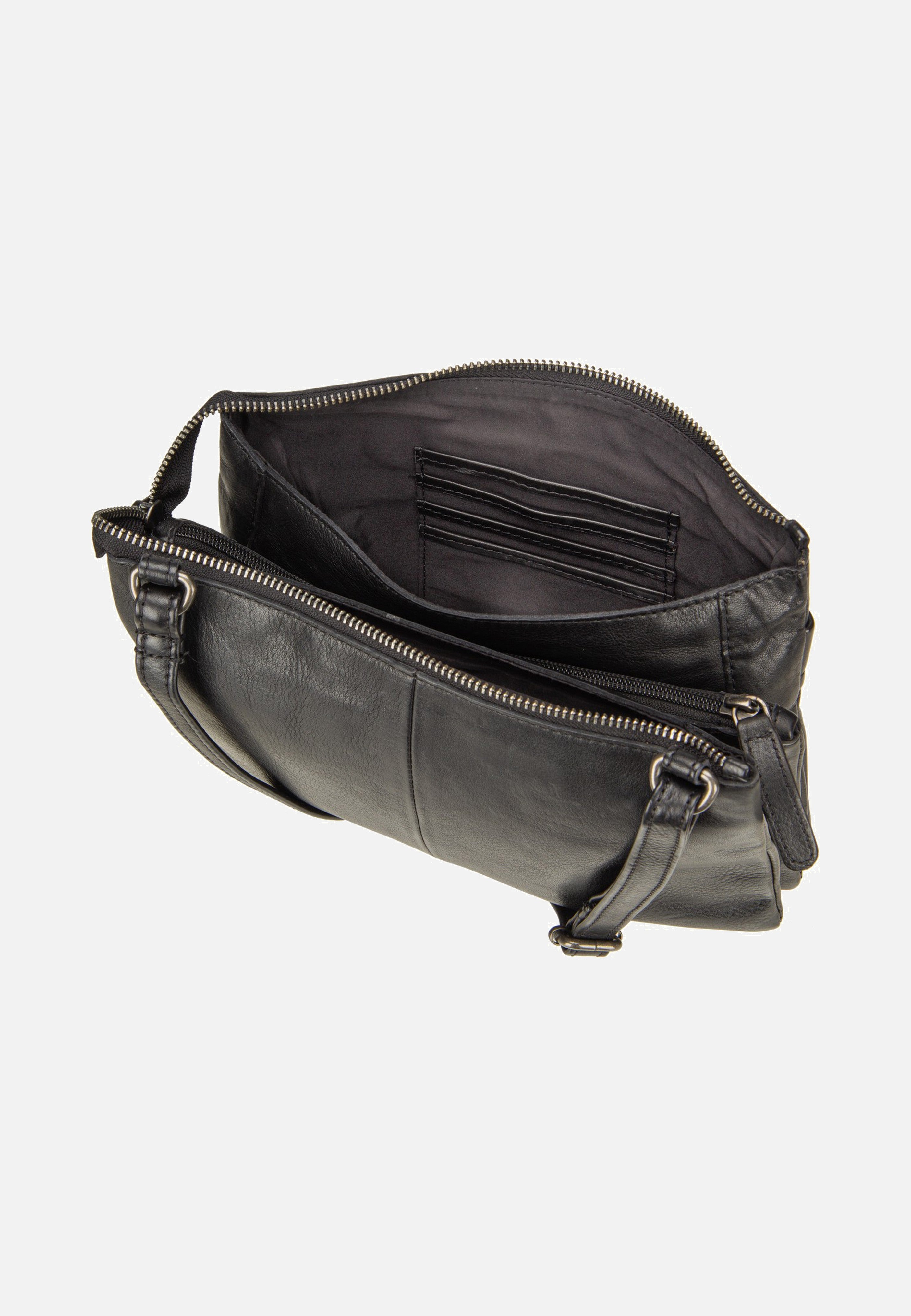 Colombiana Rv 3 Zip Medium Black - Crossbody Bag
