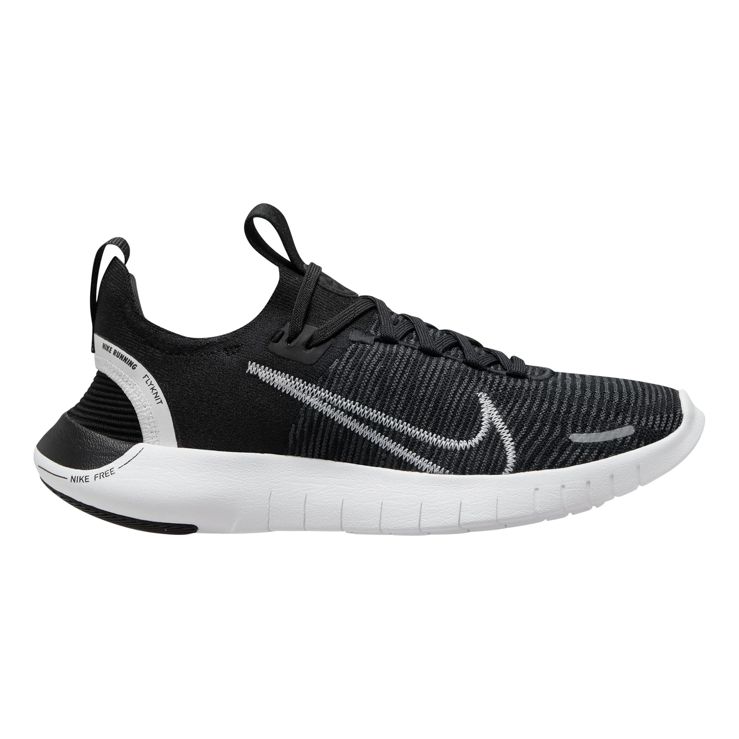Nike Free Run Flyknit Next Nature Chaussure De Running Sans Stabilisateurs Femmes - Noir , Blanc