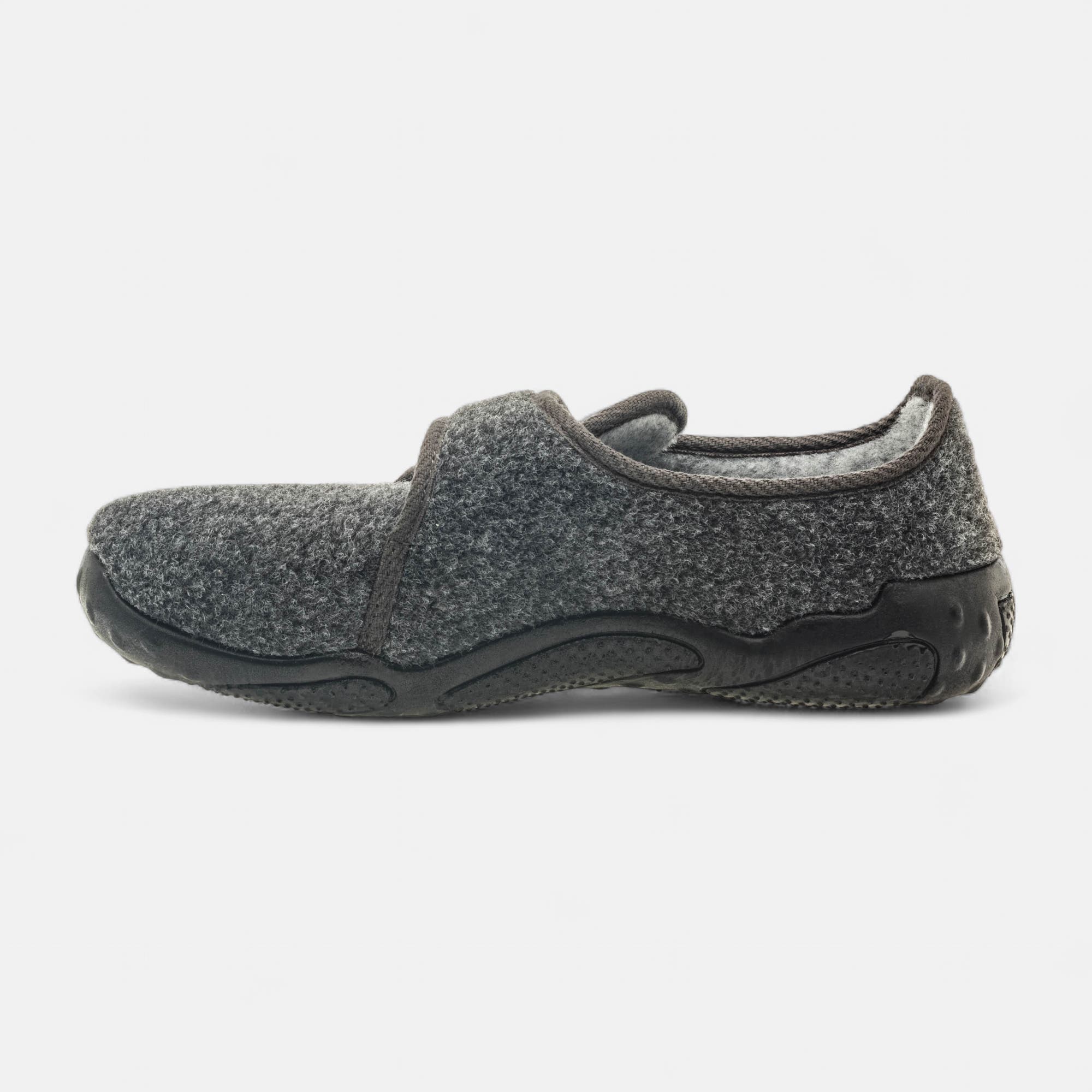 Pantoufles attaches velcros Homme gris