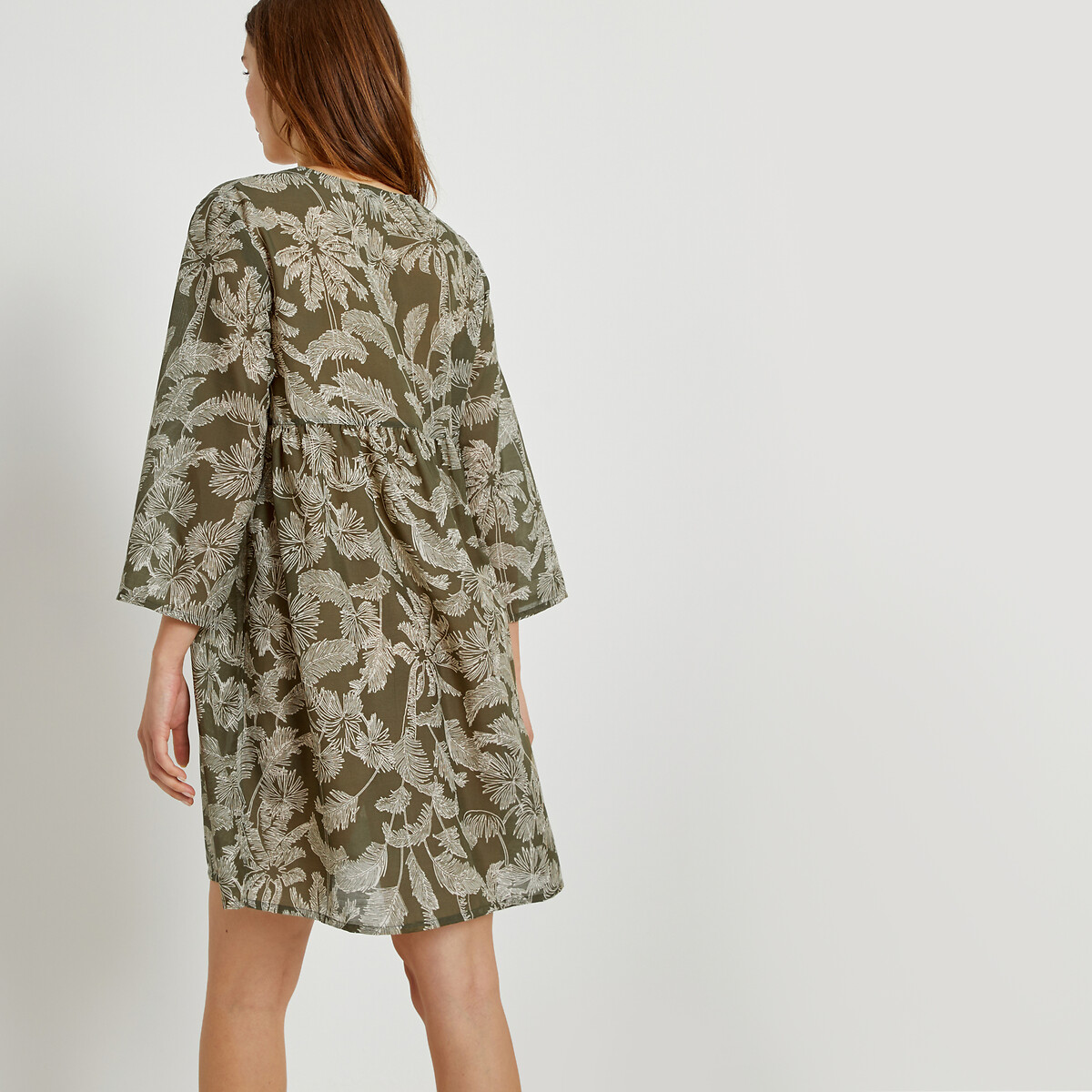 COLEÇÕES LA REDOUTE<br>Camisola estampada em voile de poliéster