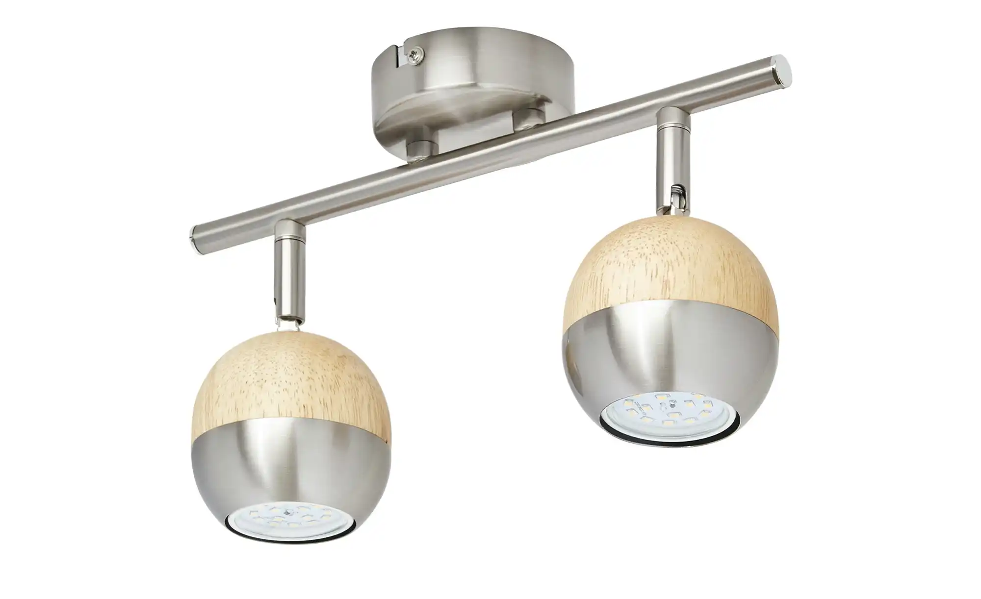 KHG LED-Spot, 2-flammig mit Holz