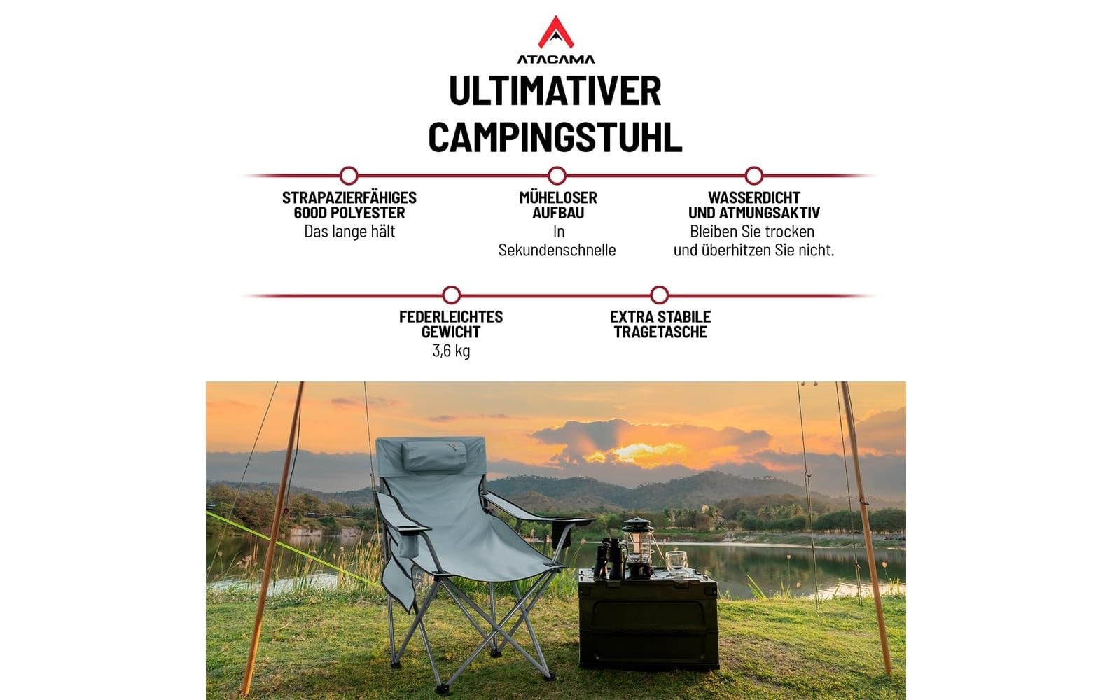 Campingstuhl »Atacama Angelstuhl faltbar« ()