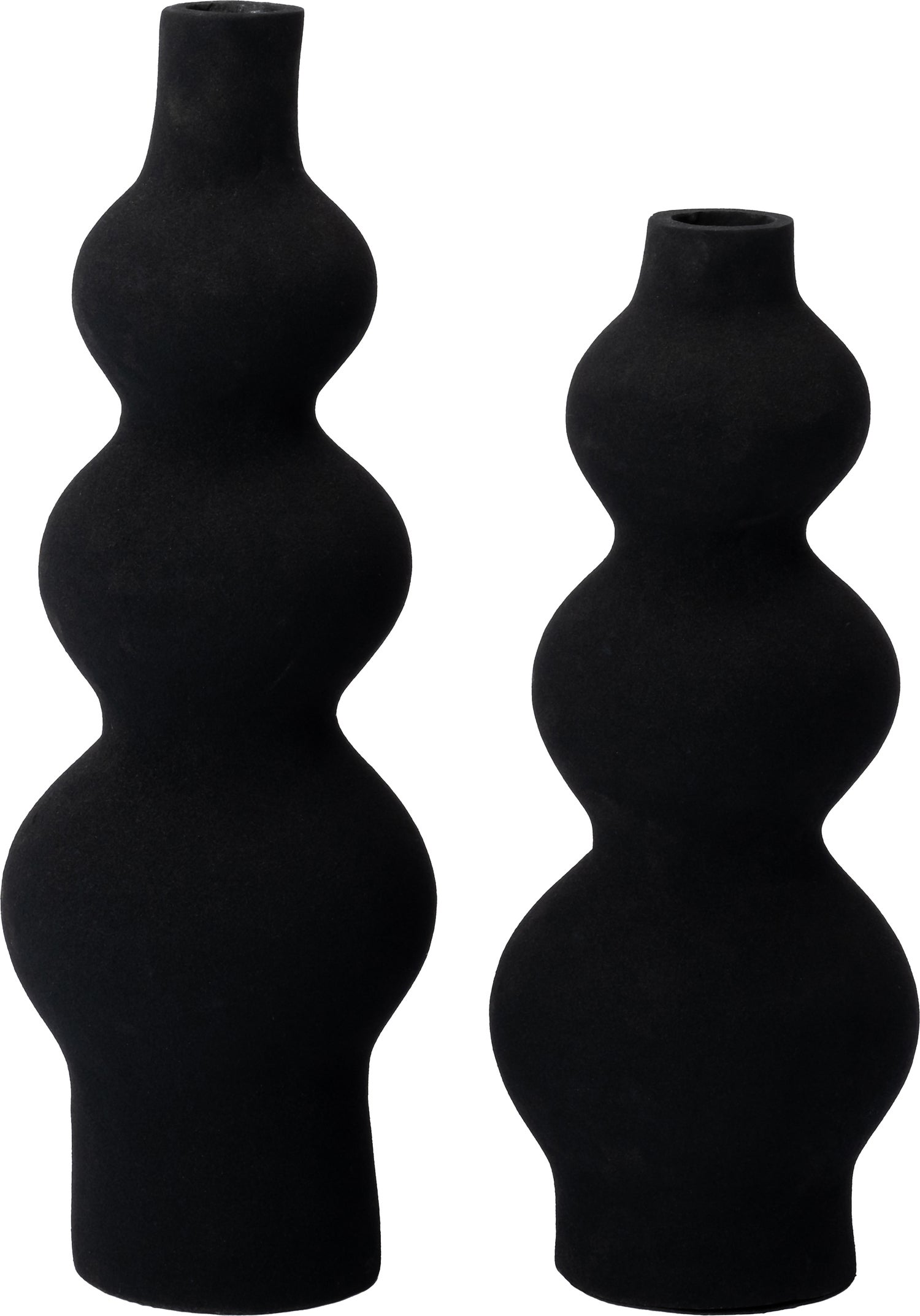 Intratuin vaas Rimou zwart D 13 H 42 cm